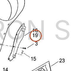 Harley-Davidson Air Deflector Assembly, Lh