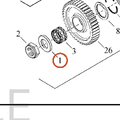 Harley-Davidson Spacer, Countershaft