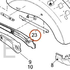 Harley-Davidson Bracket, Mounting, Rear Fender