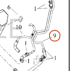 Harley-Davidson Hose, Carbon Cstr, Prg Sol To Pu