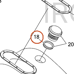 Harley-Davidson Cap, Fuel, Gasket