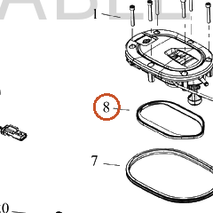 Harley-Davidson Cap, Fuel, Gasket