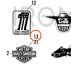Harley-Davidson Decal, Fuel Tank