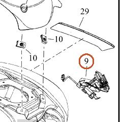 Harley-Davidson Sensor, Fuel Lvl, Tunnel Mt