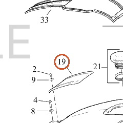 Harley-Davidson Trim Strip, Leather/F'tnk Conso