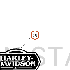 Harley-Davidson Medallion, Rh/F'tank