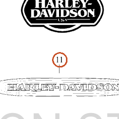 Harley-Davidson Medallion, Rh-F'tank