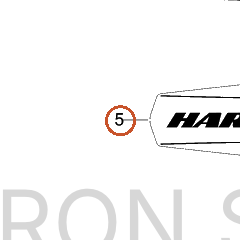 Harley-Davidson Medallion, Rh, F/Tank