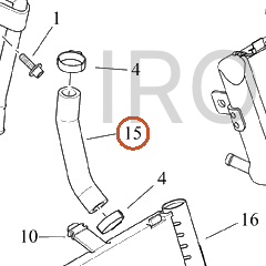 Harley-Davidson Hose, Outlet, Oil Cooler