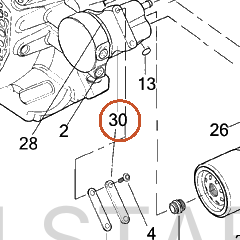 Harley-Davidson Adapter Assembly, Oil Cooler, Gray