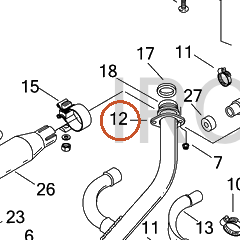 Harley-Davidson Flange, Exhaust Pipe