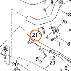 Harley-Davidson Clamp, Exhaust Pipe