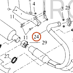 Harley-Davidson Header, Exhaust Pipe Assembly