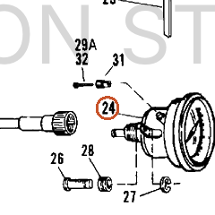 Harley-Davidson Speedometer Kit, Dom