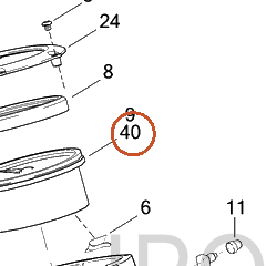 Harley-Davidson Speedo, 5/Kph, Calib/Alum Face