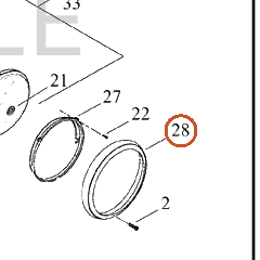 Harley-Davidson Black Headlamp Trim Ring