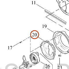 Harley-Davidson Mounting Ring, Hdlamp(Po)