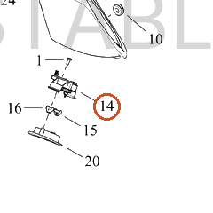 Harley-Davidson Housing, Tl, T-Pak Bezel Assembly, Hd