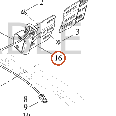 Harley-Davidson Bracket, Sidemnt, Lic'se Plt