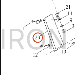 Harley-Davidson Cover, Rh/Rr, Trpl Clamp