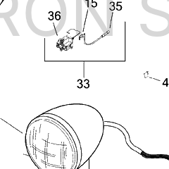 Harley-Davidson Plug, Hdlamp Assembly