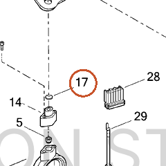 Harley-Davidson Block, Clamp, Spotlamp