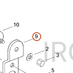 Harley-Davidson Horn Bracket, Pntd