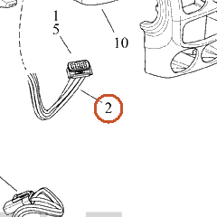 Harley-Davidson Wire Harness, Lh-Cntrl Jmpr