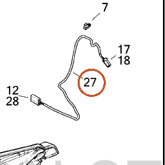 Harley-Davidson Wire Harness, Power Outlet Jump