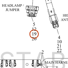 Harley-Davidson Connector, 4-Way Socket(Po)