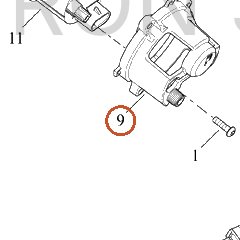 Harley-Davidson Backclamp, Lh, Gauge