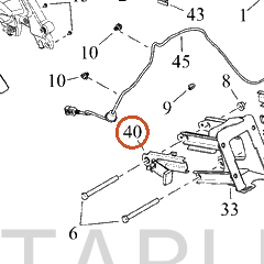 Harley-Davidson Guide Rh, Wire Harness, Main