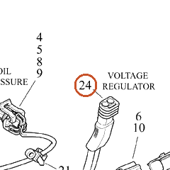 Harley-Davidson Wire Harn Sub-Component, Dc Lead As