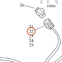 Harley-Davidson Connector, Terminal Retainer, O