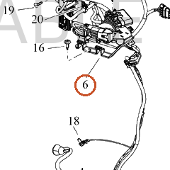 Harley-Davidson Wire Harn Sub-Component, Strg Head