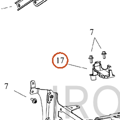 Harley-Davidson Bracket, Elec Mt, Garage Door Opene