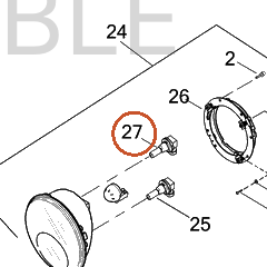 Harley-Davidson Wiring Harness, Headlamp