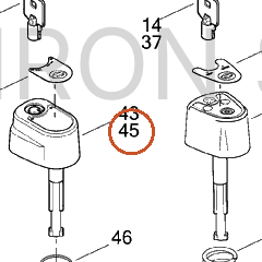 Harley-Davidson Knob, Ign Switch, Lock Set