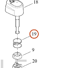 Harley-Davidson Collar, Top, Ign Switch