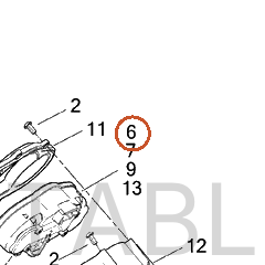 Harley-Davidson Instr Cluster, Mph