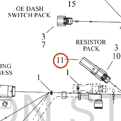 Harley-Davidson Resistor Assembly, Fuel Sender