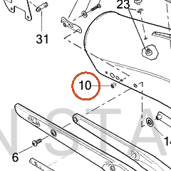 Harley-Davidson Nut, Flange Locking