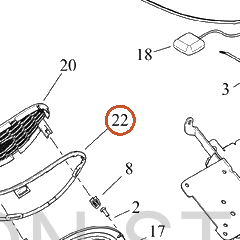Harley-Davidson Infot Mt Sub-Component, Gasket, Spkr