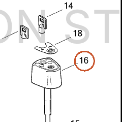 Harley-Davidson Knob Ign Sw (Req Keycode)