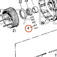 Harley-Davidson RIVET,CSK,90 DEG