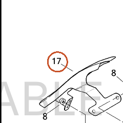 Harley-Davidson Filler Strip, Rh-Saddlebag