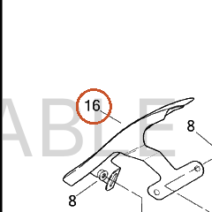 Harley-Davidson Filler Strip, Rh-Saddlebag, Pntd