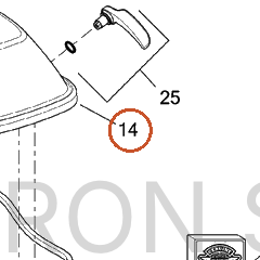 Harley-Davidson Blank-Cover, Rh, Saddlebag