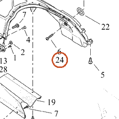 Harley-Davidson Wear Strip, Lh-Saddlebag Extension