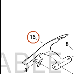 Harley-Davidson Filler Strip, Lh/Saddlebag Trim